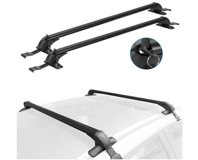 iMounTEK Universal 43'' Luggage Roof Rack Cargo Cross Bar & Anti-Theft Lock 2Pcs
