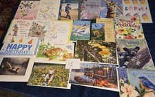 Lot B of 20 Assorted BIRTHDAY Greeting Cards with Great Designs ALL BIRTHDAY