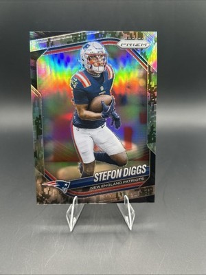 2025 Panini Prizm Stefon Diggs Green Camo Prizm SSP/15 Patriots 🔥