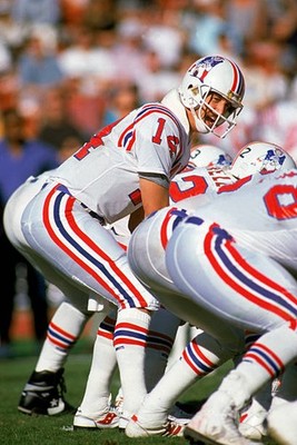 Quarterback Steve Grogan New England Patriots calls the count duri- Old Photo