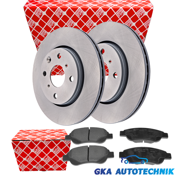 2X Febi Bremsscheiben + BeläGe Vorne FüR Toyota Aygo Peugeot 107 108 Citroen C1-image