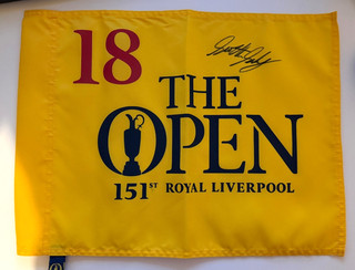 Scottie Scheffler Signed Golf Pin Flag with Certificate of Authenticity (COA)