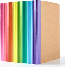 32 Pack Composition Notebooks Bulk,  Kraft Cover Lined Blank College Ruled Compo
