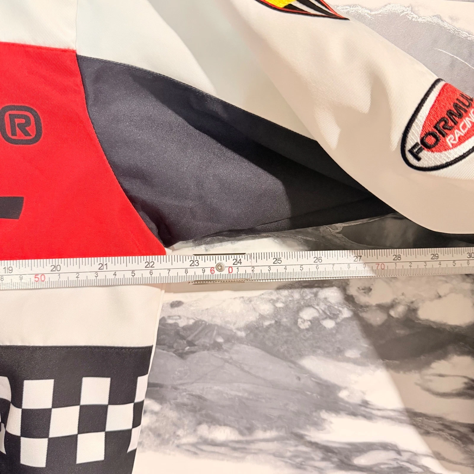 Formula 1 F1 Racing Bomber Jacket Mens Medium Colorblock Snap Front Worldwide image 6