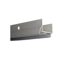 216AV36 Aluminum Finish Wrap Round Combination Door Shoe with Vinyl Weatherse...