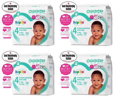 Größe 4 (9-14Kg) 132 Hypoallergene Super Soft Hautpflege Baby Windeln Einweg