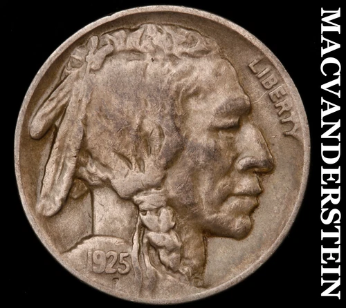 1925-D Buffalo Nickel- Extra Fine Semi Key Better Date No Reserve #i5389