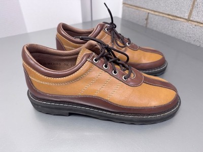 John Fluevog Men Size 9.5 9 D Shoes Tan Brown Genuine Leather kicks