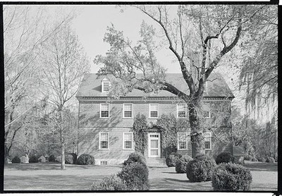 Berkeley plantation on James River near Charles City Virginia ance- Old Photo