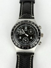 Swatch Irony Chrono High Tail YCS1000 Aluminium 1995 Vintage Full Set Box