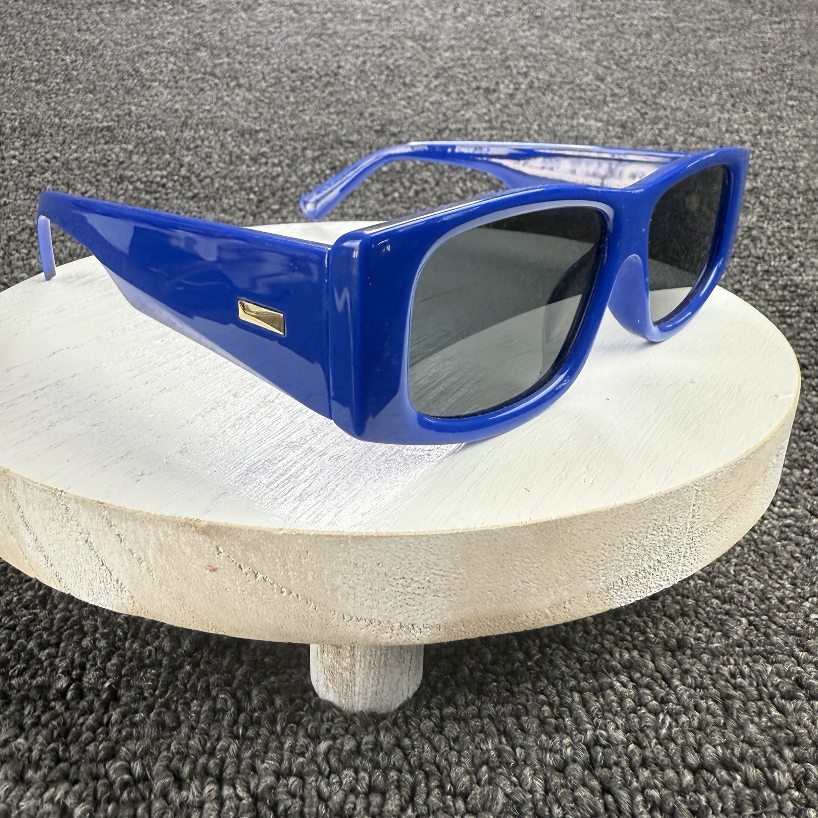 SOJOS Rectangular Sunglasses Frames Blue Glossy F… - image 2