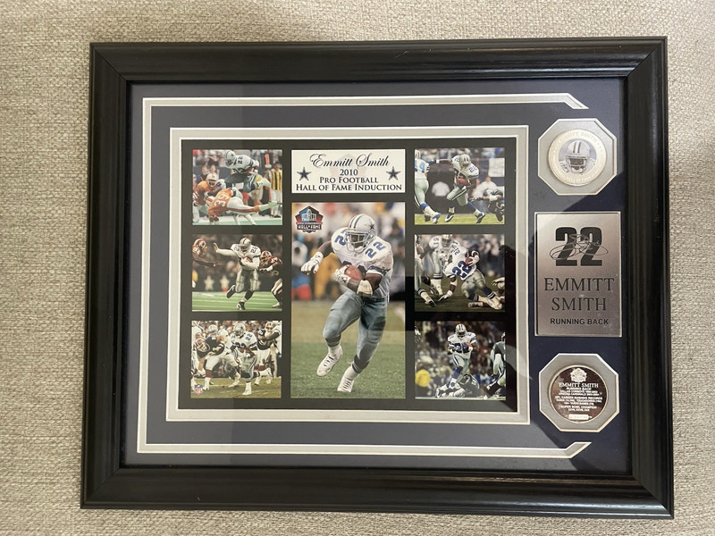 2010 Emmitt Smith Hall of Fame Induction Framed Photo 75/1000 Memorabilia