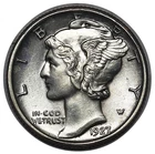 1927-D Mercury Dime FULL Split Bands, ULTRA RARE This Nice Superb Gem BU++