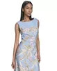 Halston Women's Placed-Floral Sleeveless Flare Dress Size 14 MSRP $139