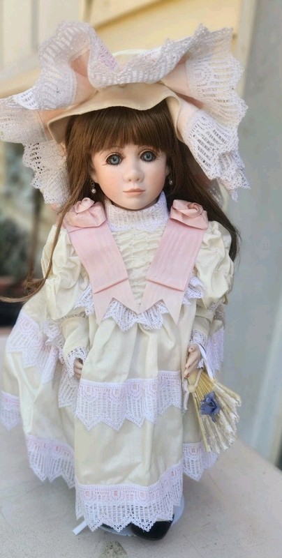 Vicki Walker Collection. caitlin 15" All Porcelain Doll Victorian