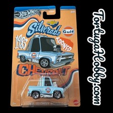 Hot Wheels Silver Series Gulf Tooned TOON D 83 CHEVY SILVERADO