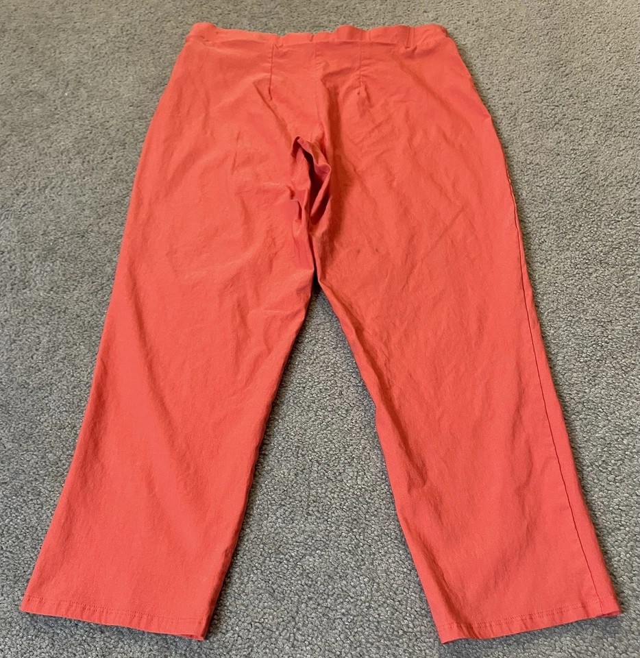 Pantalones Cortos Ashley Stewart Años 90 Para Mujer’s 18 Naranja Pull On City Athleisure Hechos en EE. UU. Foto 2 de 4