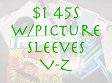 $1 45s w/Picture Sleeves - Mixed Genres & Yea...