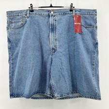 Levis 550 Denim Shorts Mens 48 Blue Relaxed Fit Big Tall Y2K Made in MX NWT