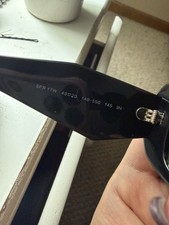 PRADA SPR17W 40-20 1AB-5S0 SUNGLASSES BLACK PRE-OWNED 005