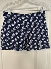 Vintage 1960s Gmport Women s Size 16 Blue and White Sailboat Shorts Mint EUC