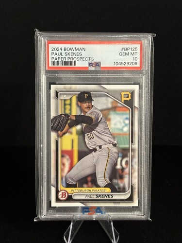 Paul Skenes - 2024 Bowman Prospects #BP-125 (RC) Rookie - PSA 10 GEM MINT