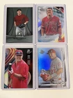 Mike Trout 2010 bowman platinum prospects and variations 4-card lot 2017,18,19