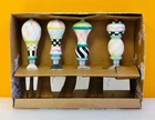 MacKenzie-Childs 35514-2321 Resin & Metal, Rosy Meadow Cheese Knife Set. New!