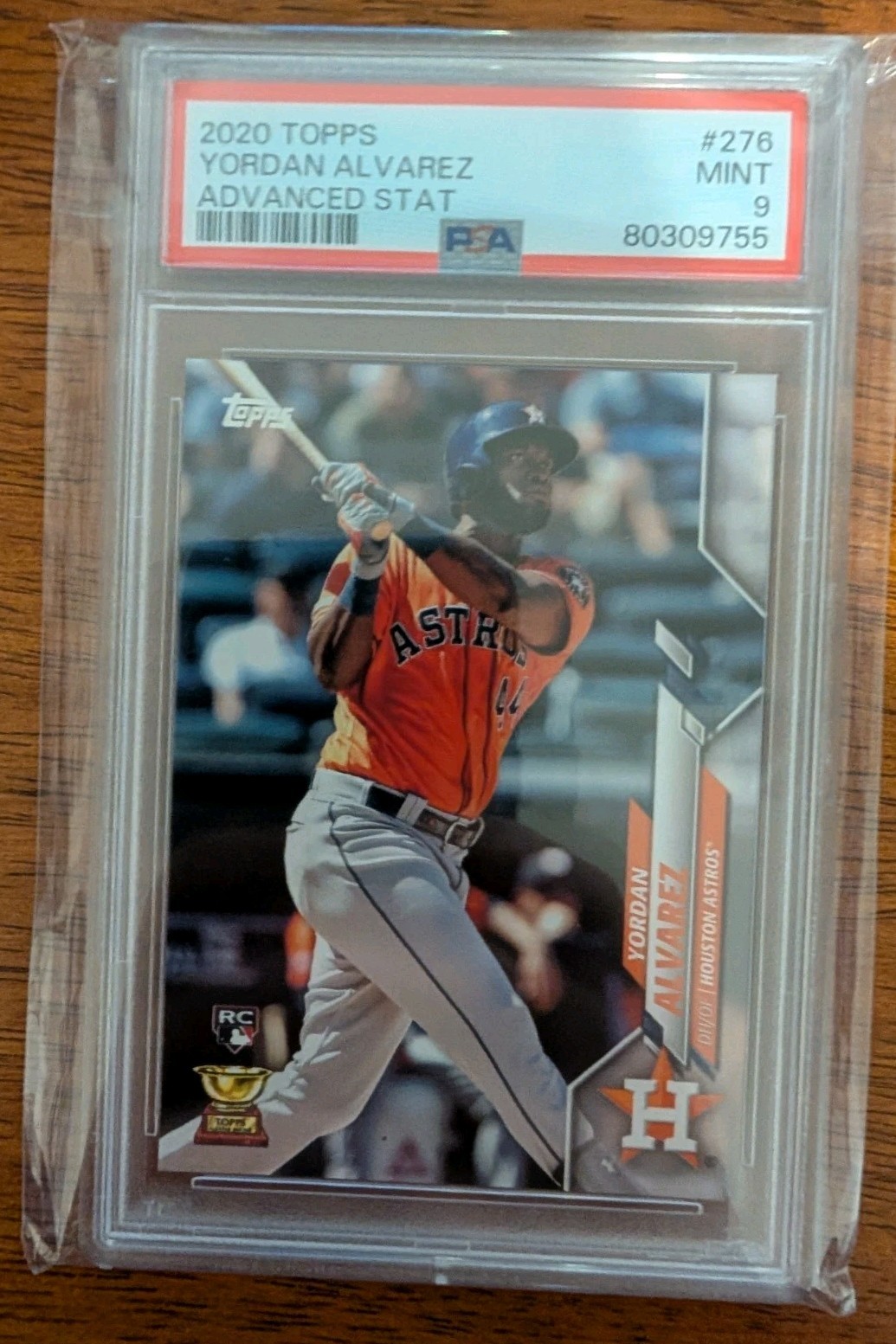 2020 Topps Advanced Stats #276 Yordan Alvarez /300 (RC) PSA 9