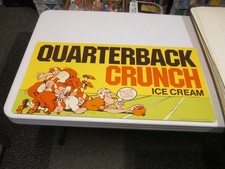 Baskin Robbins ice cream 1984 QUARTERBACK CRUNCH football comic store sign