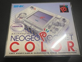 Neogeo Pocket Color NGPC Slim Crystal Clear Complete In Box CIB US Seller
