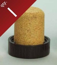 Black Plastic Top Tasting Cork. 1 T-Cork