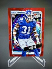 2024 Topps Chrome Cosmic Tyler Nubin Red Flare /5 SSP RC New York Giants 