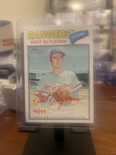 Topps Heritage Bert Blyleven #BB Real One Autograph Texas Rangers Serial Auto/77