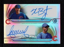 2014 Bowman 3/25 Kris Bryant Arismendy Alcantara #DFA-BA Auto uk2
