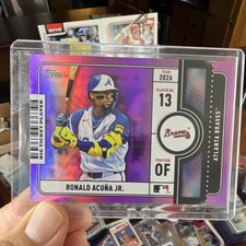 Topps 2026 Series 1 Ronald Acuña Jr. Big Ticket Players Insert BTP-7 Braves