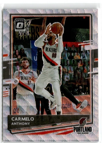 2020-21 Donruss Optic Fanatics Silver Wave Carmelo Anthony Portland Trail