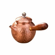 Handgeh&auml;mmerte Kupfer-Teekanne traditionell Tee-Siebkanne hitzebest&auml;ndig