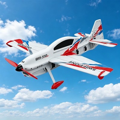 QIDI550 Stunt Glider RC Plane Ready to Fly Rot EPP Foam Flight Airplane 2battery