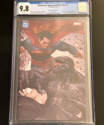 DC/MARVEL: SUPERMAN SPIDER-MAN #1 CGC 9.8 JEEHYUNG LEE ''VIRGIN'' 616 COMICS EXCL.