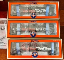 Lionel 6-19639 GATX Tank Train 3-Pack NIB w/mailer