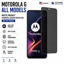 Motorola G All Models Matte Privacy Anti-Spy Screen Protector Hydrogel 1 3 5PC