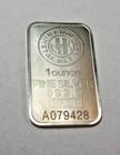 1 OZ. .999 SILVER BAR INGOT NADIR METAL RAFINERI -RAW A079428