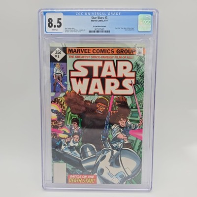 Star Wars Comic #3 (1977)   35 Cent Price Variant   CGC 8.5 White Pages 