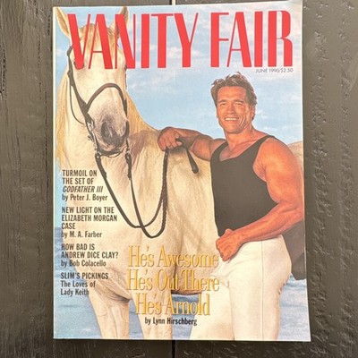Vanity Fair June 1990 Arnold Godfather III Elizabeth Morgan Dice Clay Magazine