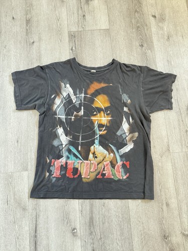 Vintage 90s Tupac Shakur Juice Memorial Rap Tee Hip Hop 2 Pac T-Shirt Size Xl