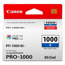 Canon PFI-1000 Genuine Blue Ink Tank, Compatible with ImagePROGRAF PRO-1000