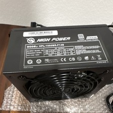 High Power 1000W 80 PLUS ATX Power Supply PSU HPL-1000BR-F14S Black Works Great