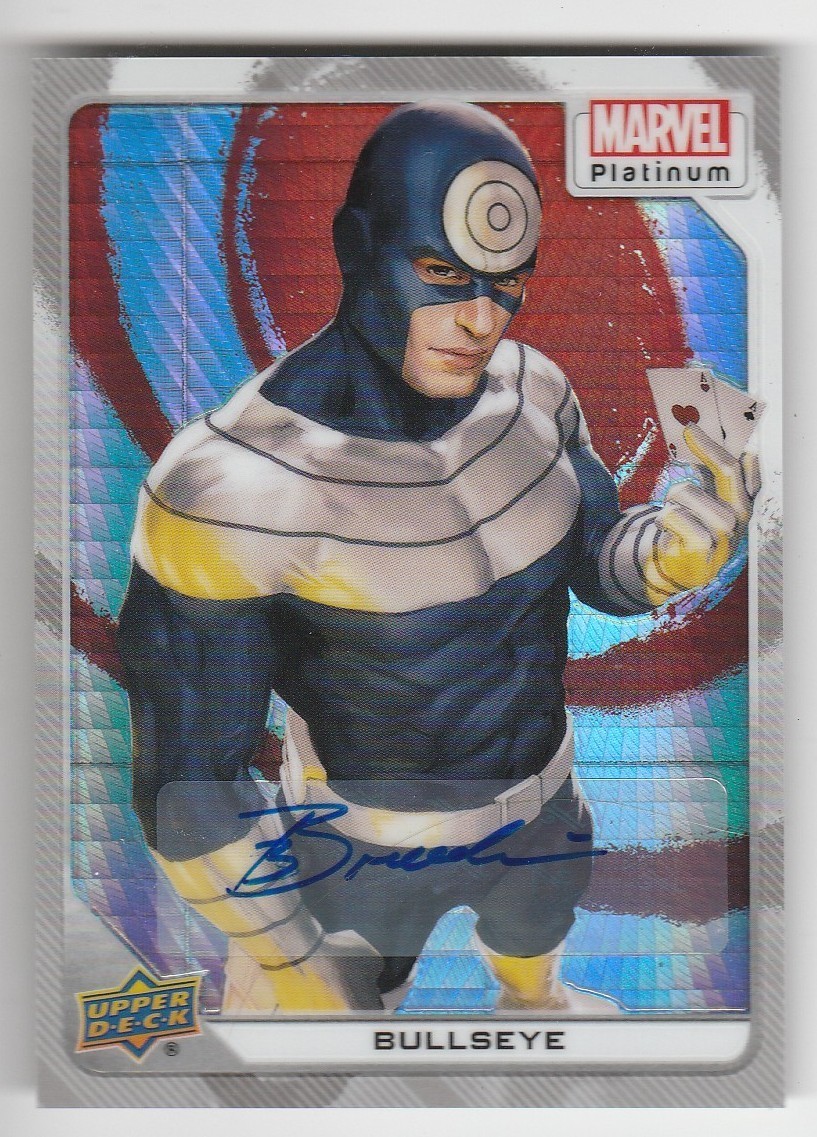 2023 MARVEL PLATINUM * WHITE RAINBOW AUTO * BULLSEYE * #09/10 !!!