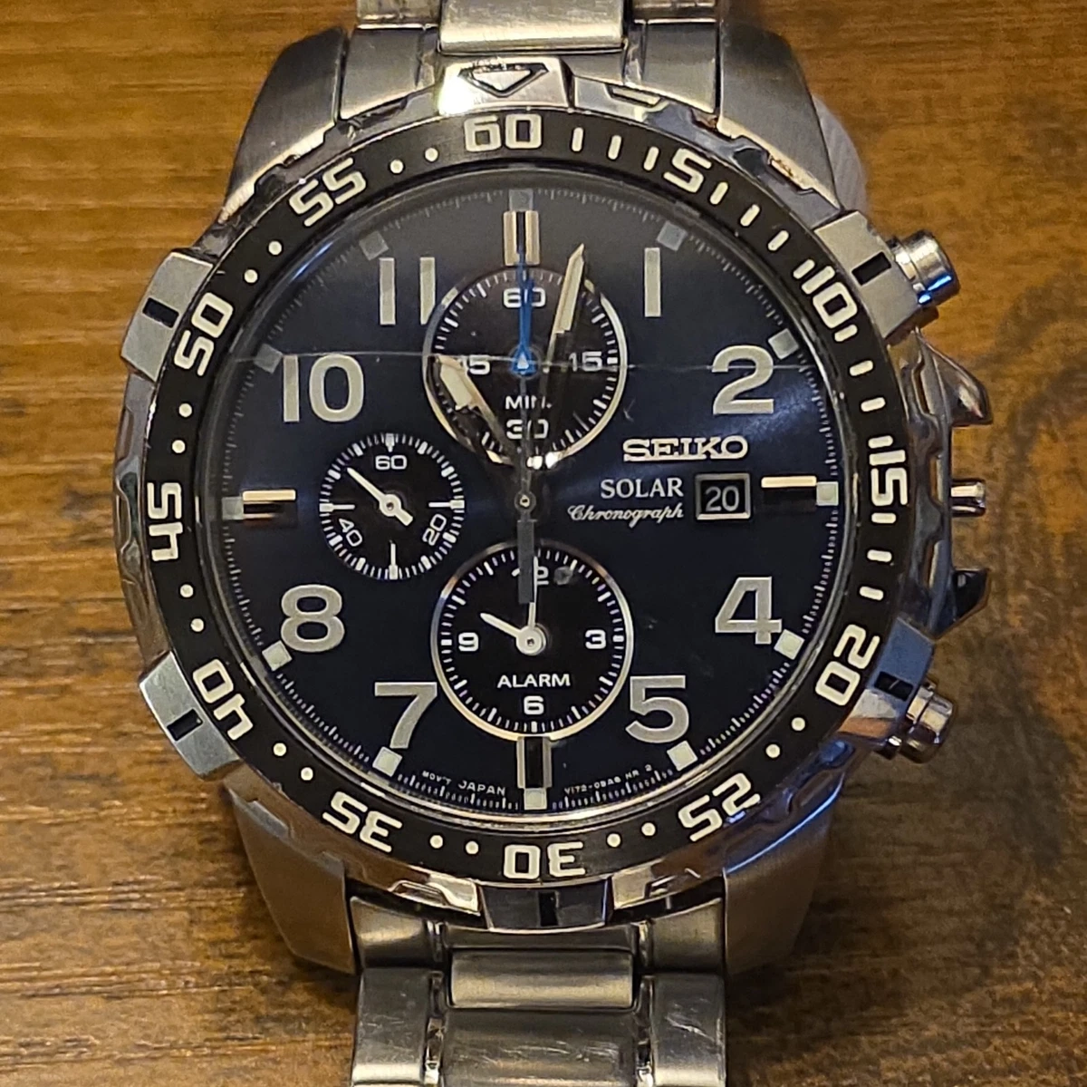 Seiko Solar Chronograph Quartz Wristwatches for sale | eBay
